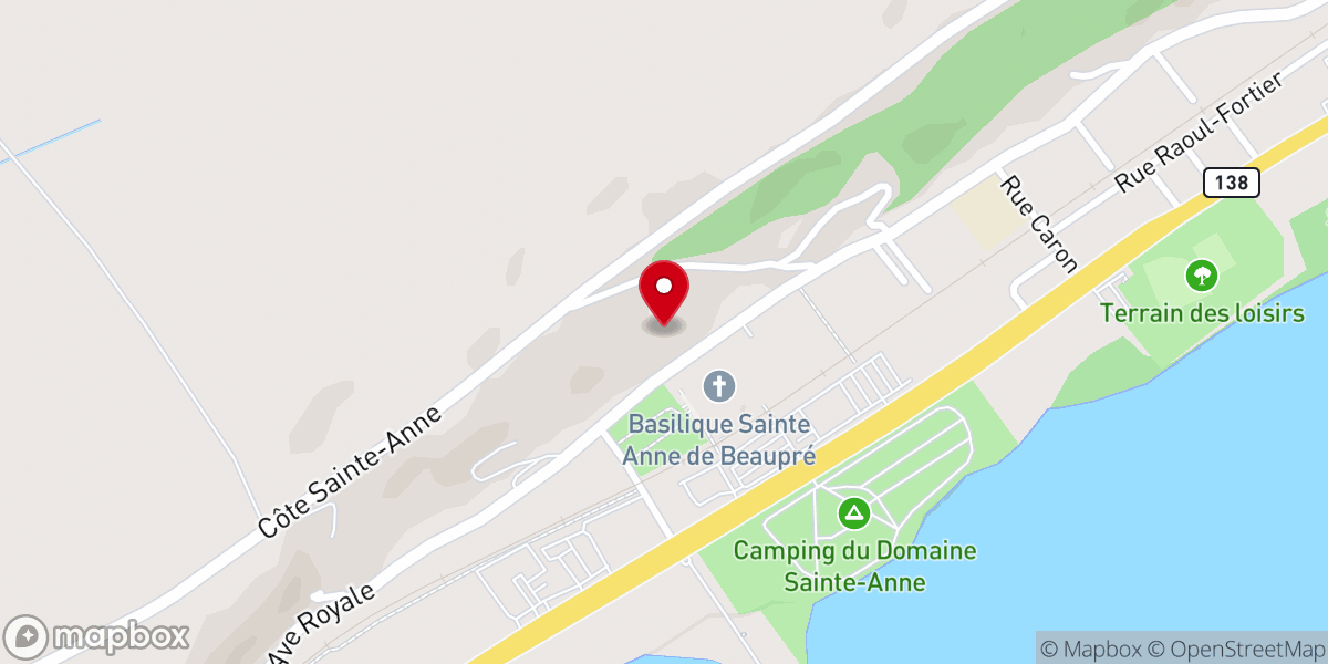 Map showing location of Way of the Cross