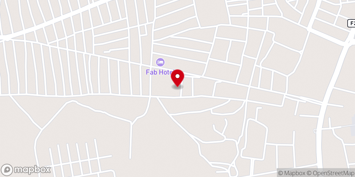 Map showing location of 1st Baptist Church