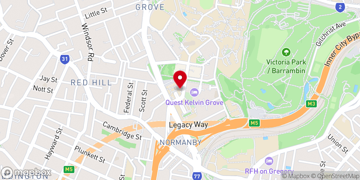 Map showing location of Village Church Brisbane (OFFICE)