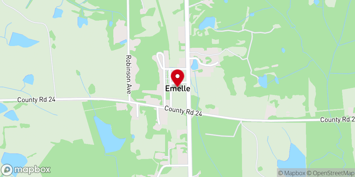 Map showing location of West Union Baptist Church
