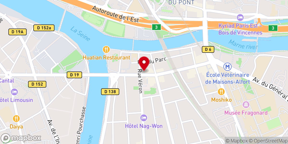 Map showing location of Eglise Maronite Saint Louis Alfortville