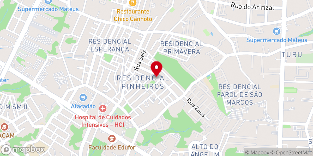 Map showing location of Igreja Santa Paulina - Matriz