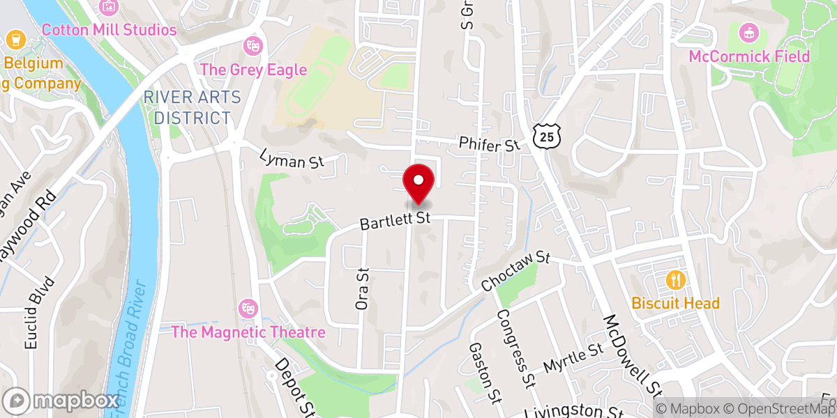 Map showing location of Varick Chapel A.M.E. Zion Church