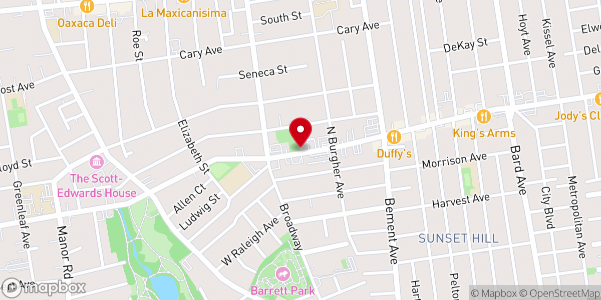 Map showing location of Skin Station, Forest Ave