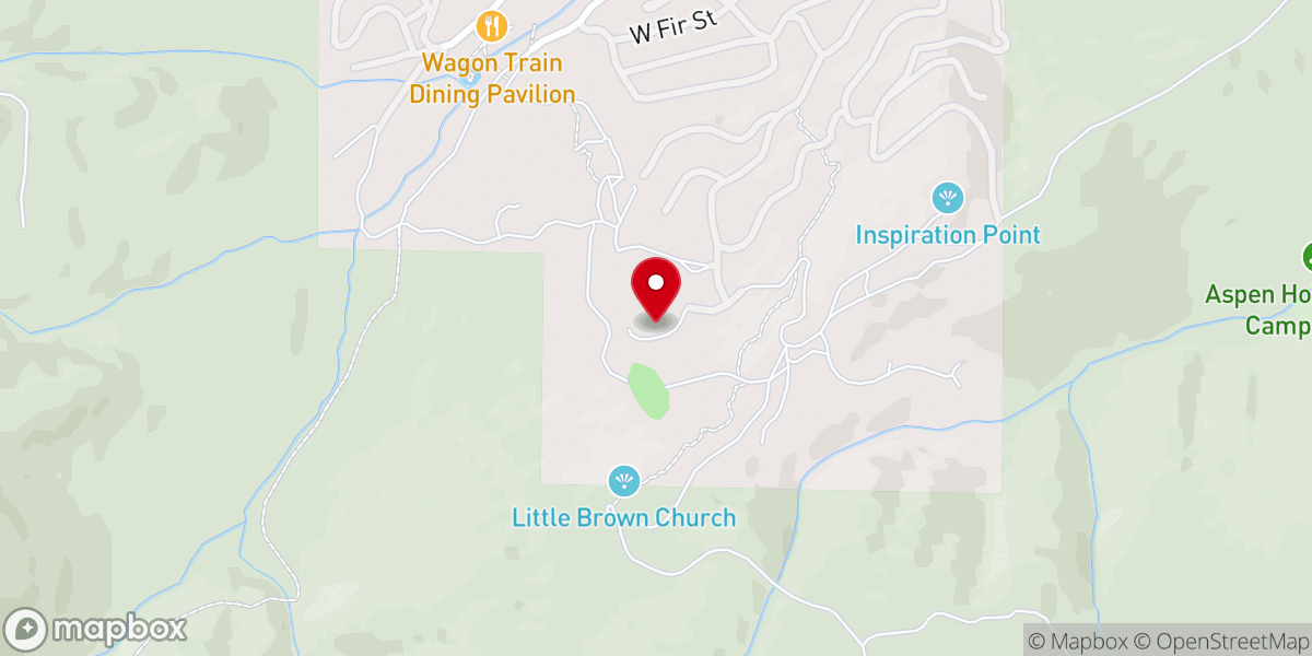 Map showing location of Joshua Wilderness Institute