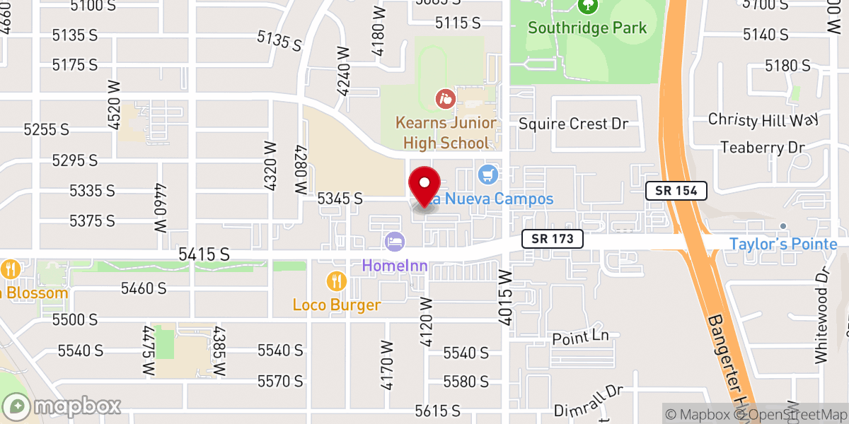 Map showing location of Iglesia de Jesucristo Kearns