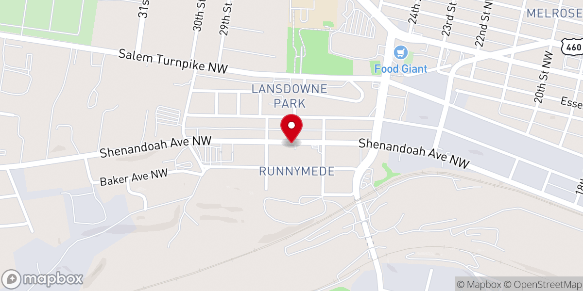 Map showing location of Metropolitan Baptist Church