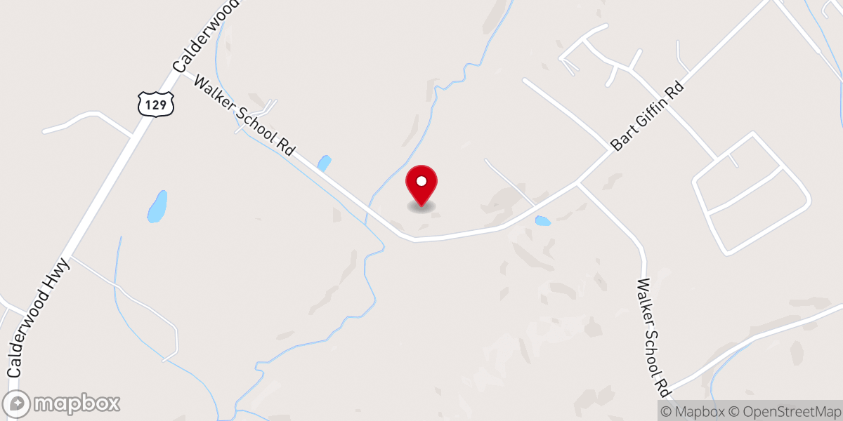 Map showing location of Mt Carmel Baptist Church