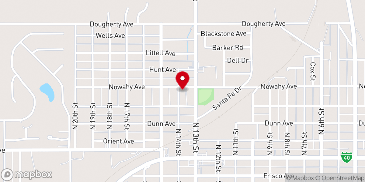 Map showing location of Iglesia Bautista Tabernaculo de Adoracion