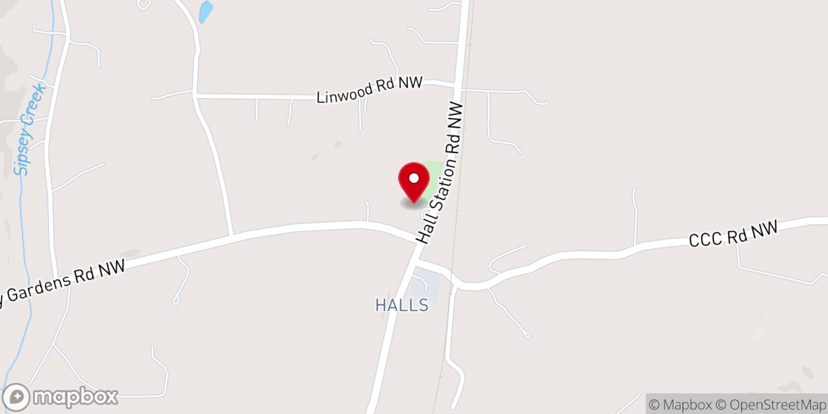 Map showing location of One Way Ministries at Historic Mount Carmel Church (Nondenominational)
