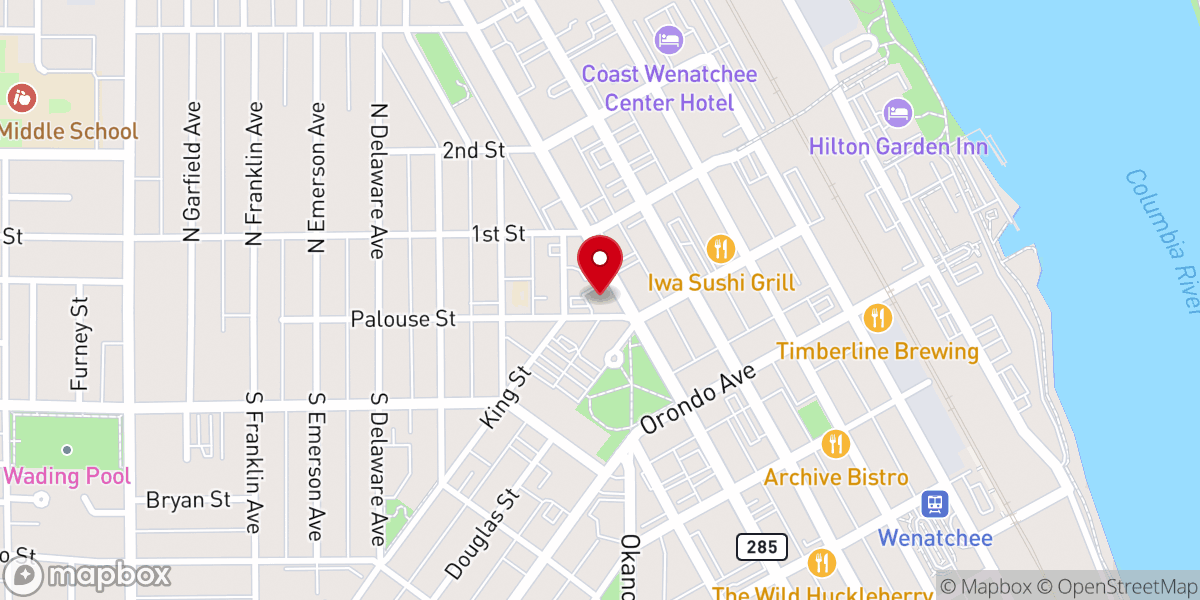 Map showing location of Cornerstone Christian Church