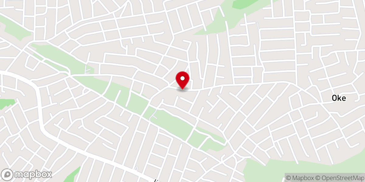 Map showing location of Winners Chapel a.k.a Living Faith Church