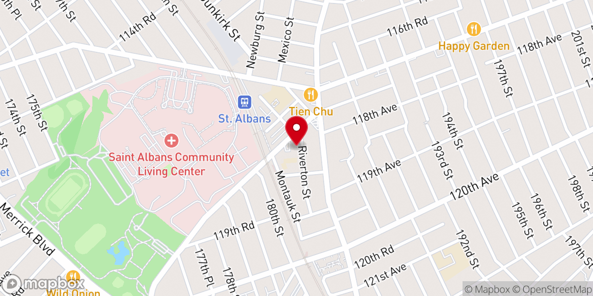 Map showing location of Our Lady of Light Food Pantry - Food Distribution Center