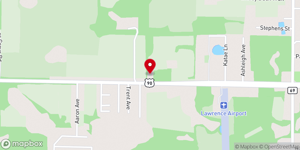 Map showing location of Victory Tabernacle Church of God In Christ