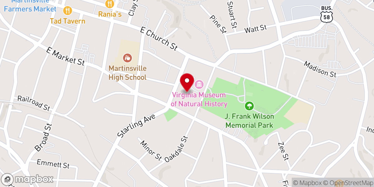 Map showing location of First Baptist Church