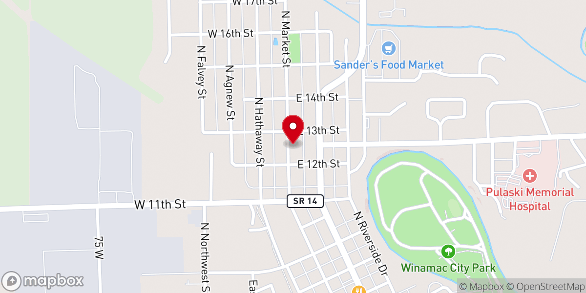 Map showing location of Gabhart James