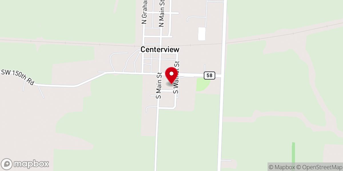 Map showing location of First Baptist Church