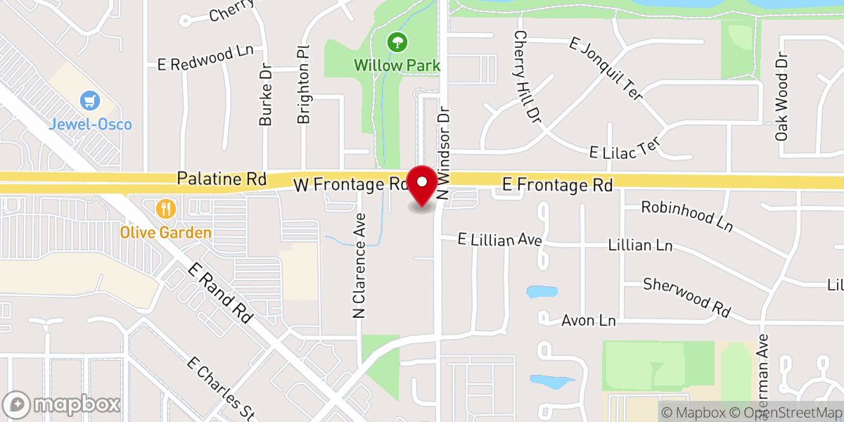 Map showing location of Lakewood Chapel Housing