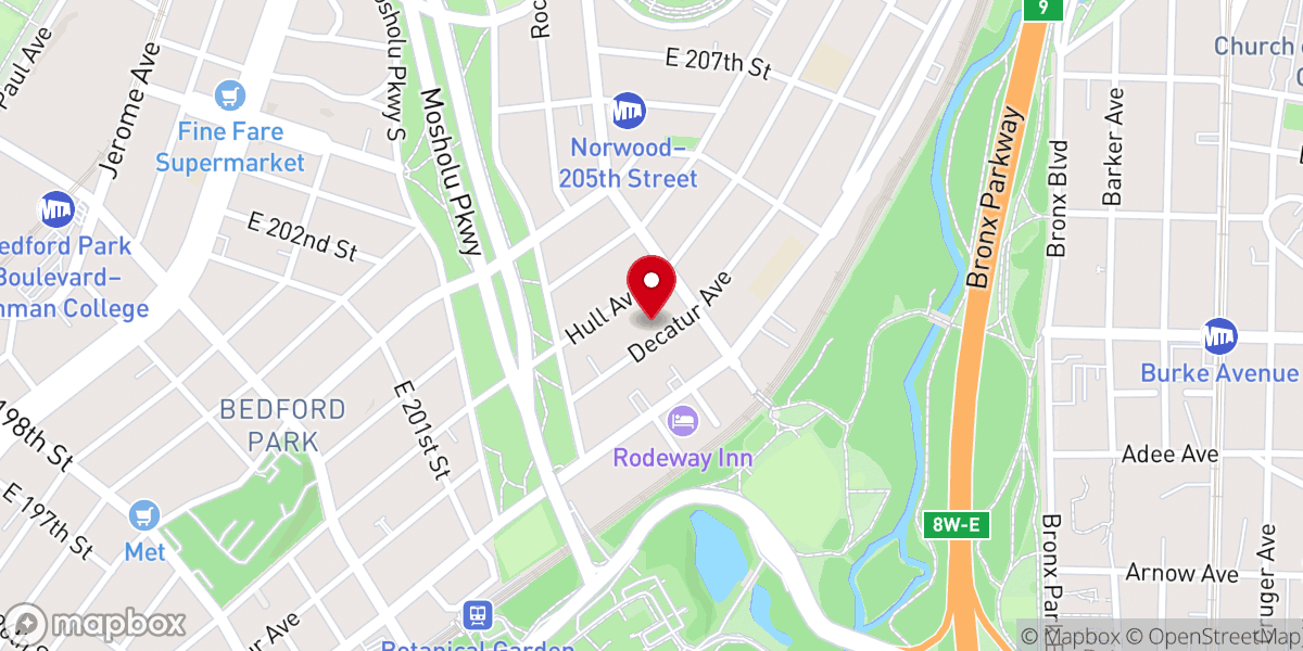 Map showing location of DARUL AHNAF NEW YORK