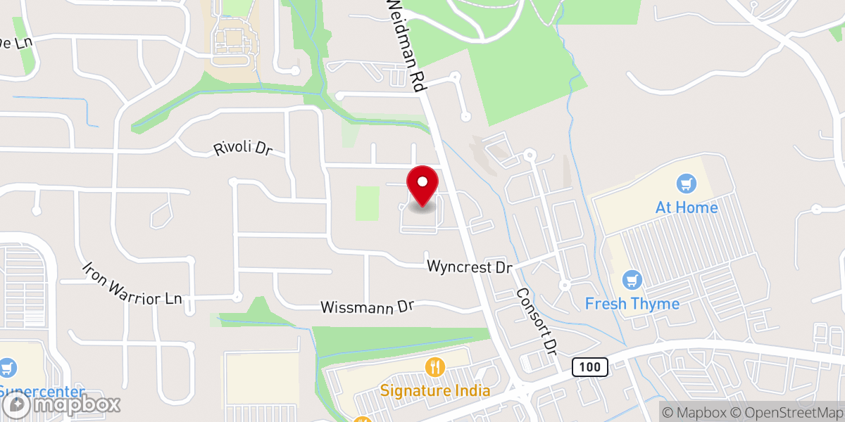Map showing location of Christ Prince of Peace Church