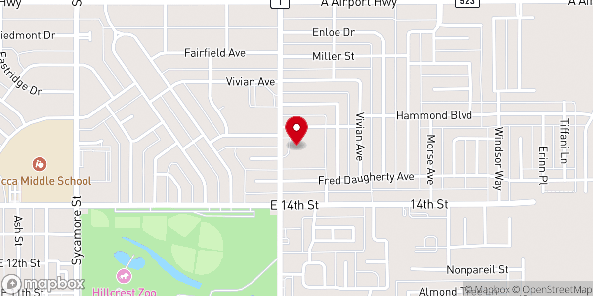 Map showing location of Bethel Assembly
