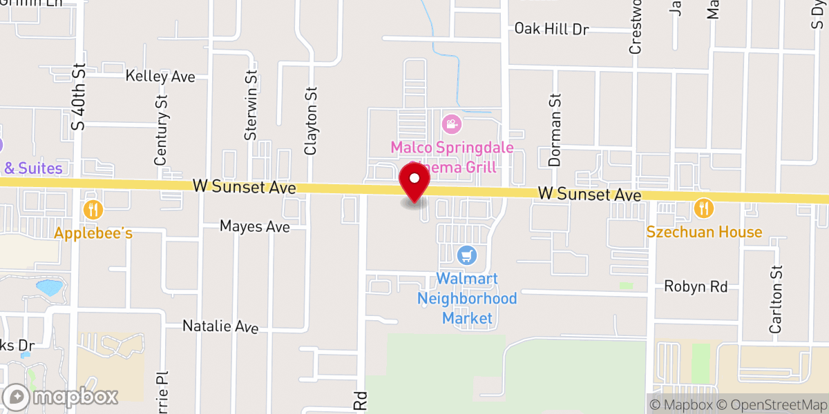 Map showing location of Faith Assembly of God
