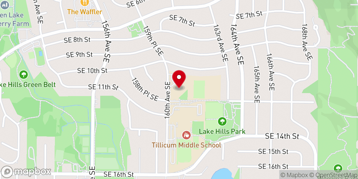 Map showing location of Lighthouse Christian Church