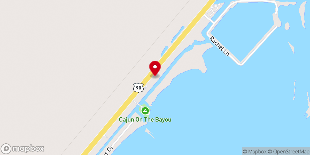 Map showing location of Lafourche Parish Fire Protection District No.1