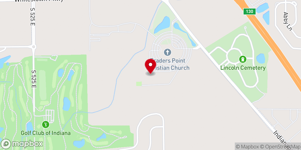 Map showing location of Traders Point Christian Schools