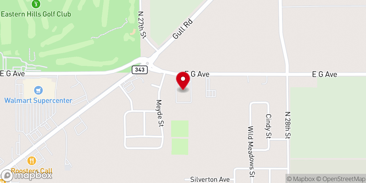 Map showing location of Northeastern Baptist Church