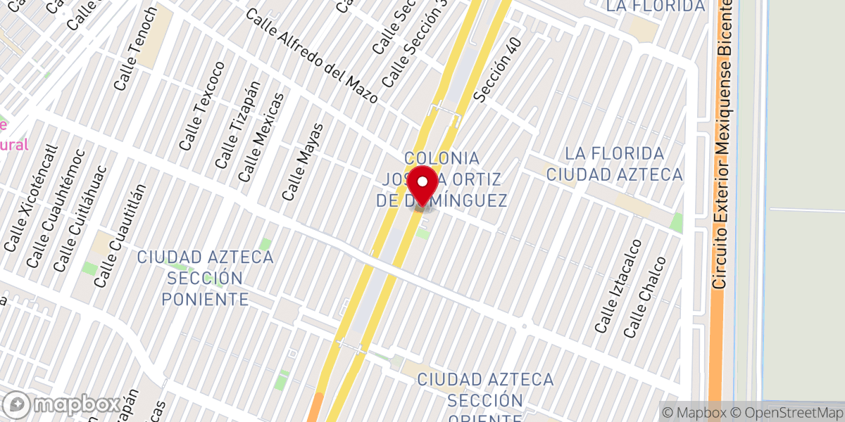 Map showing location of Bethel Casa De Dios