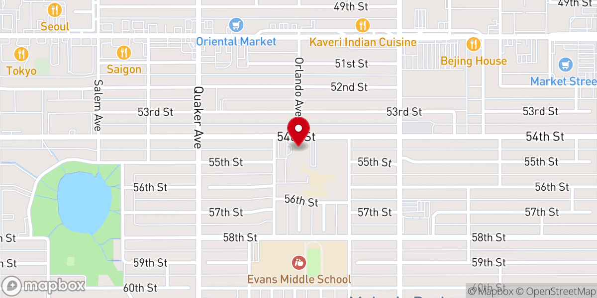 Map showing location of Christ The King Cathedral