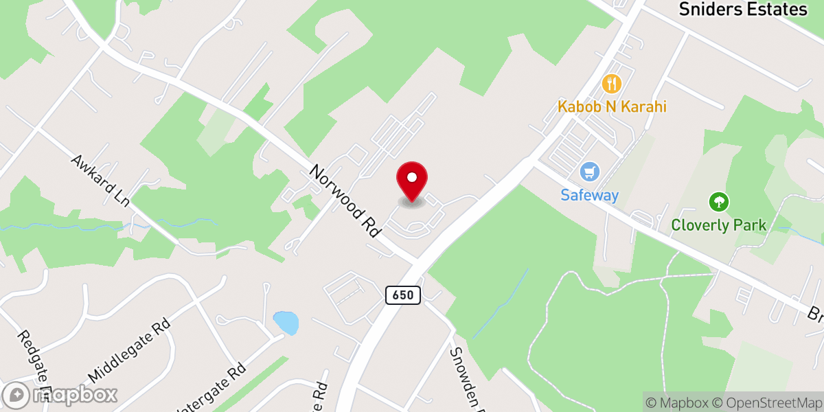 Map showing location of Lutheran Church of St Andrew