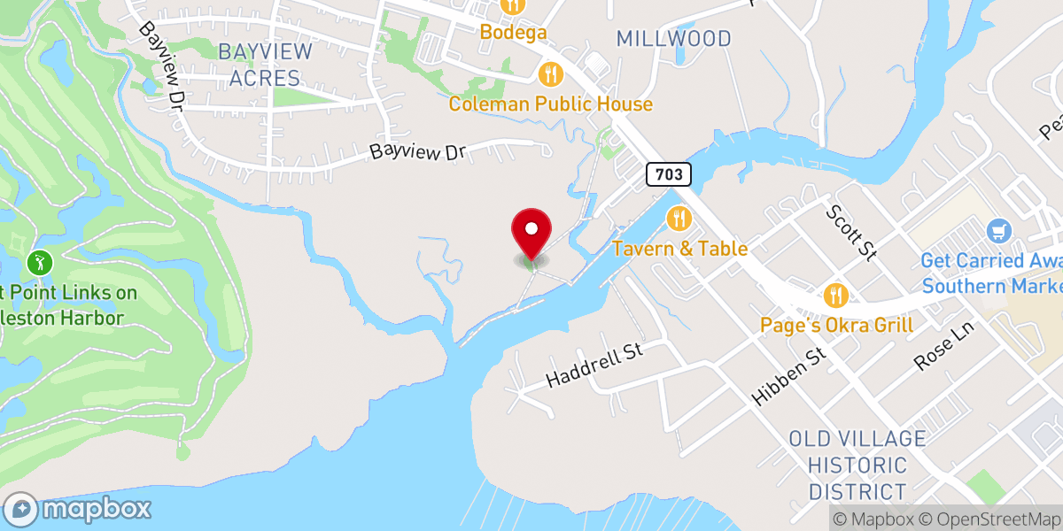 Map showing location of Shem Creek Park