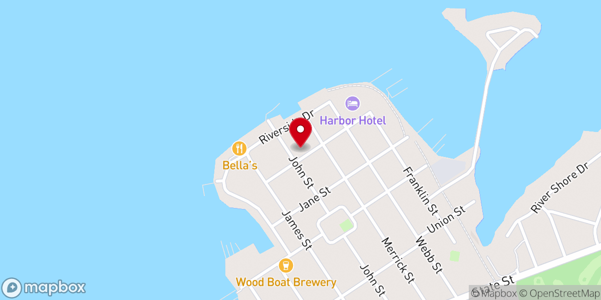 Map showing location of Christ Episcopal Church