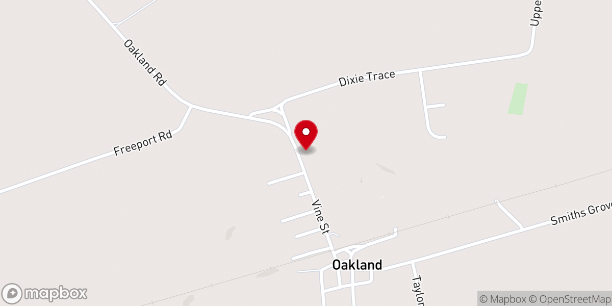 Map showing location of Faith United Baptist Church