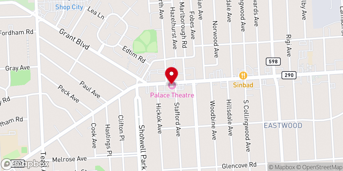 Map showing location of Forward Point Church