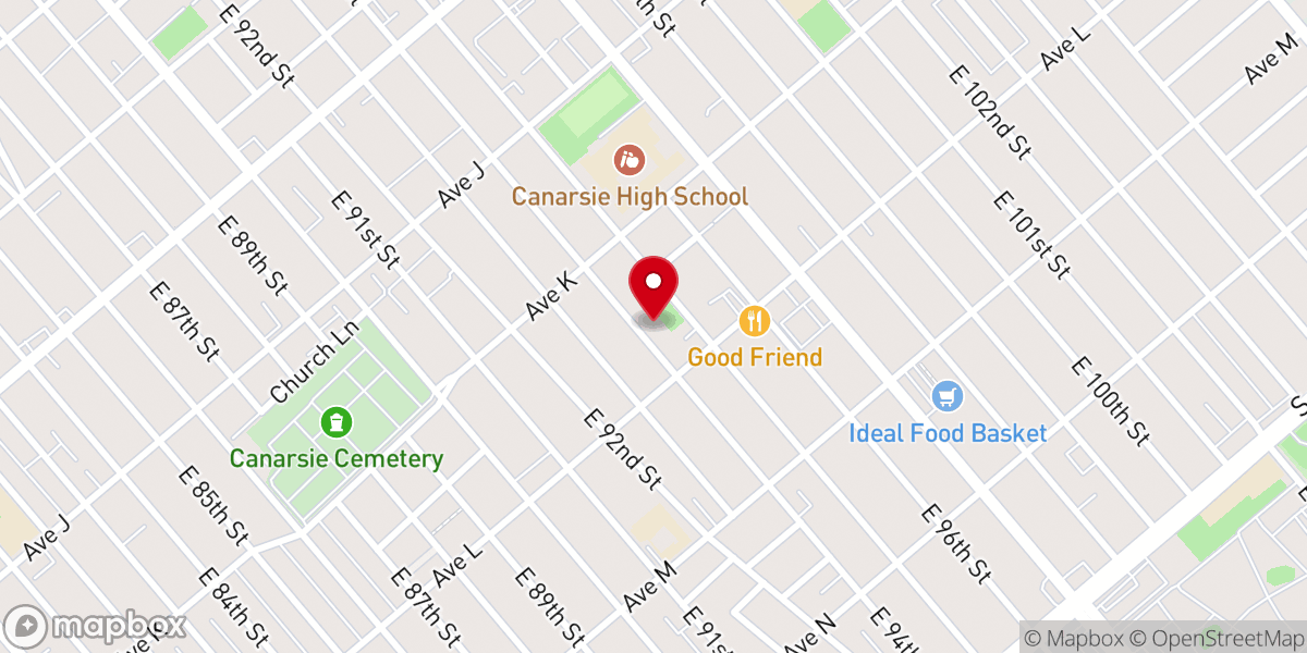 Map showing location of Congregation AAA Sfard