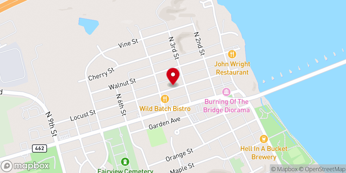 Map showing location of Slavic Pentecostal Church of York