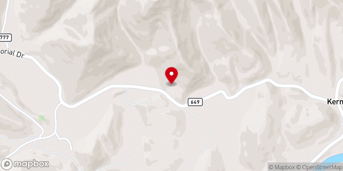 Map showing location of Pendleton's Freewill Baptist Church