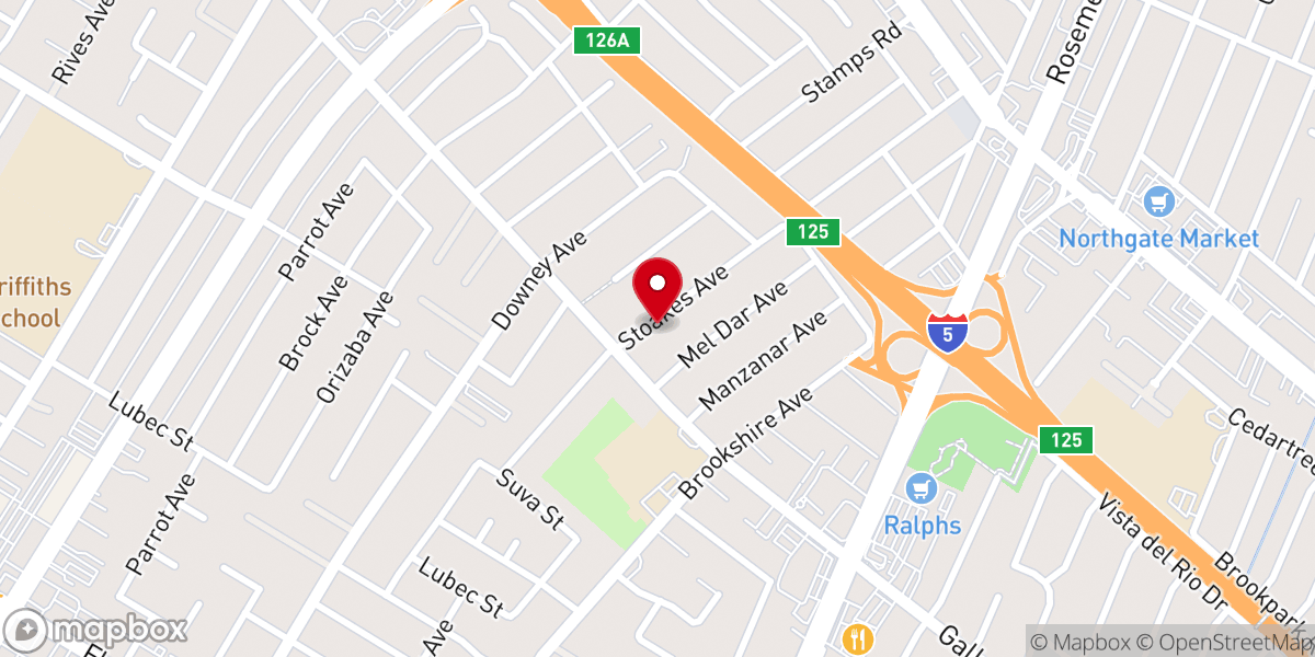 Map showing location of Glory Church of America