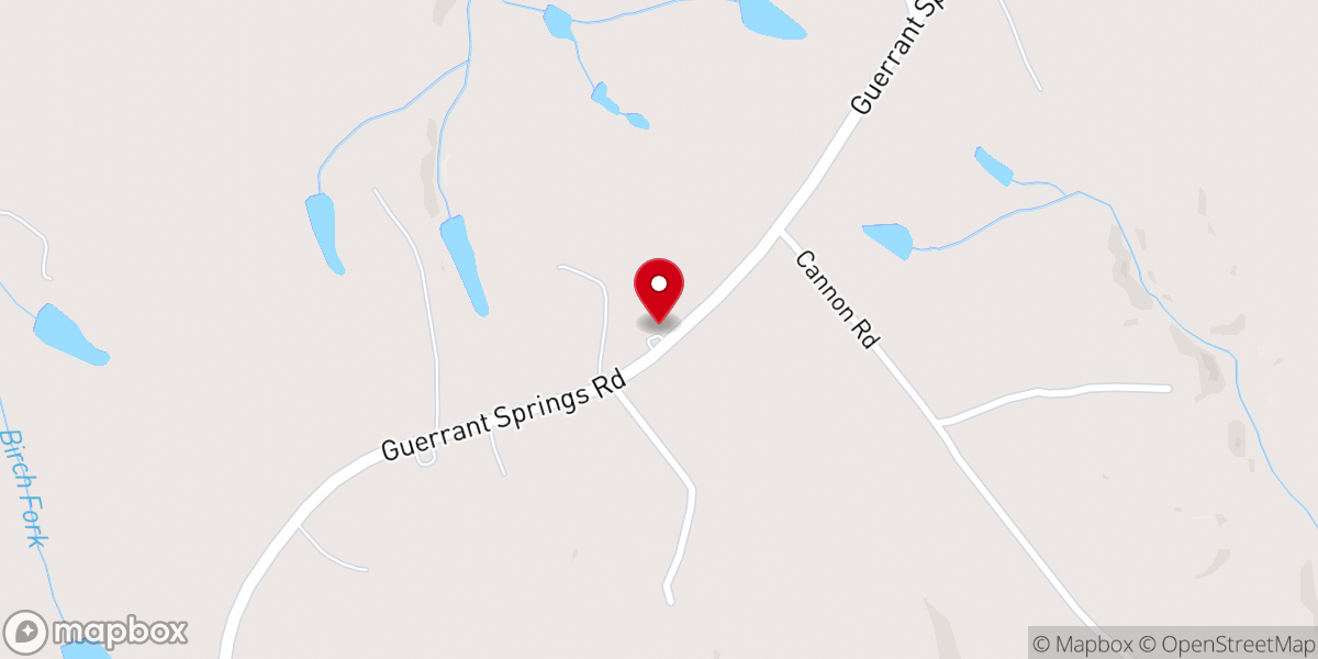Map showing location of Guerrant Springs Church