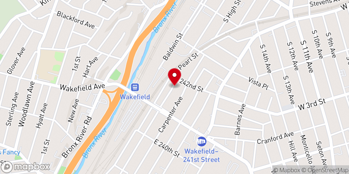 Map showing location of Elements Church