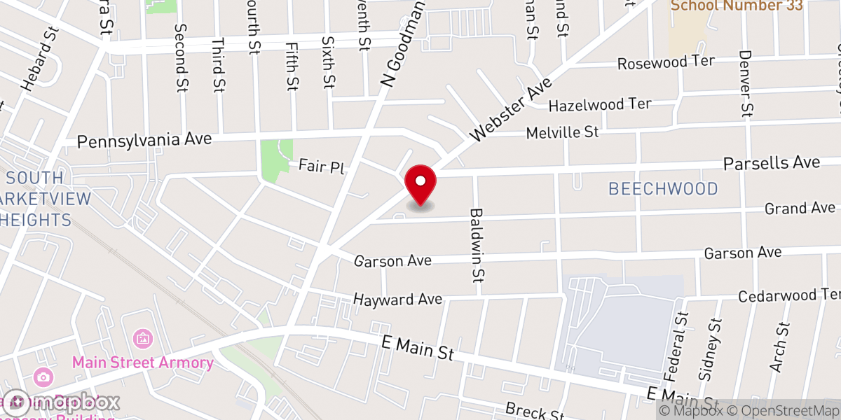 Map showing location of Greater Harmony Missionary Baptist