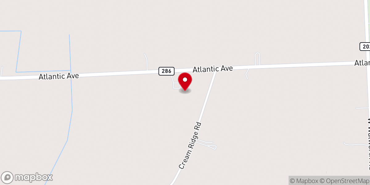 Map showing location of New Life Bible Church