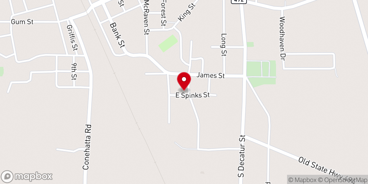 Map showing location of Good Samaritan Church