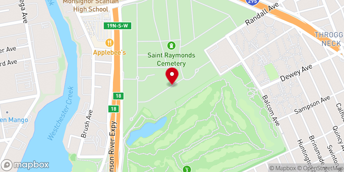 Map showing location of St Raymond’s