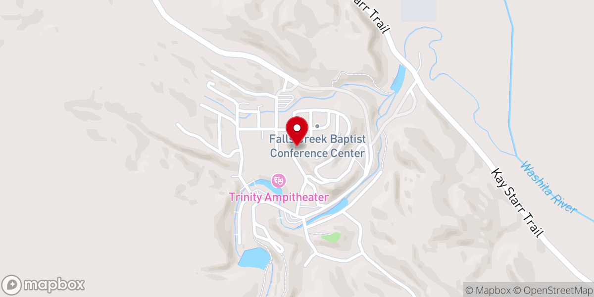 Map showing location of Pauls Valley Trinity #2 Falls Creek Cabin