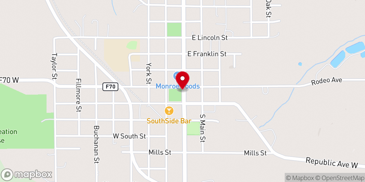 Map showing location of Skyquest Outdoor Ministries