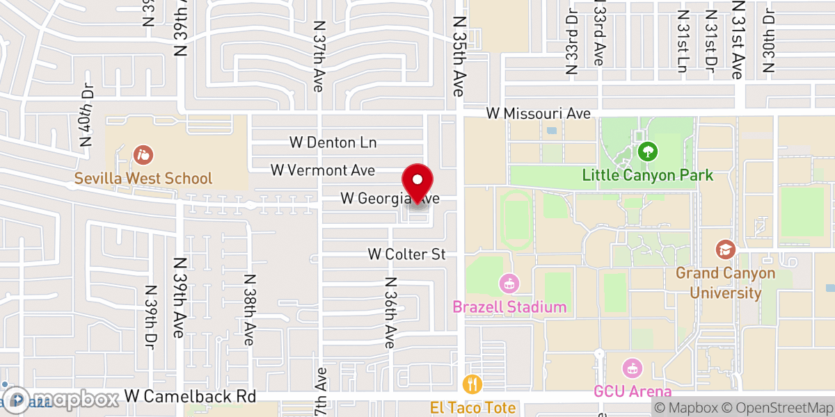 Map showing location of First Phoenix Church